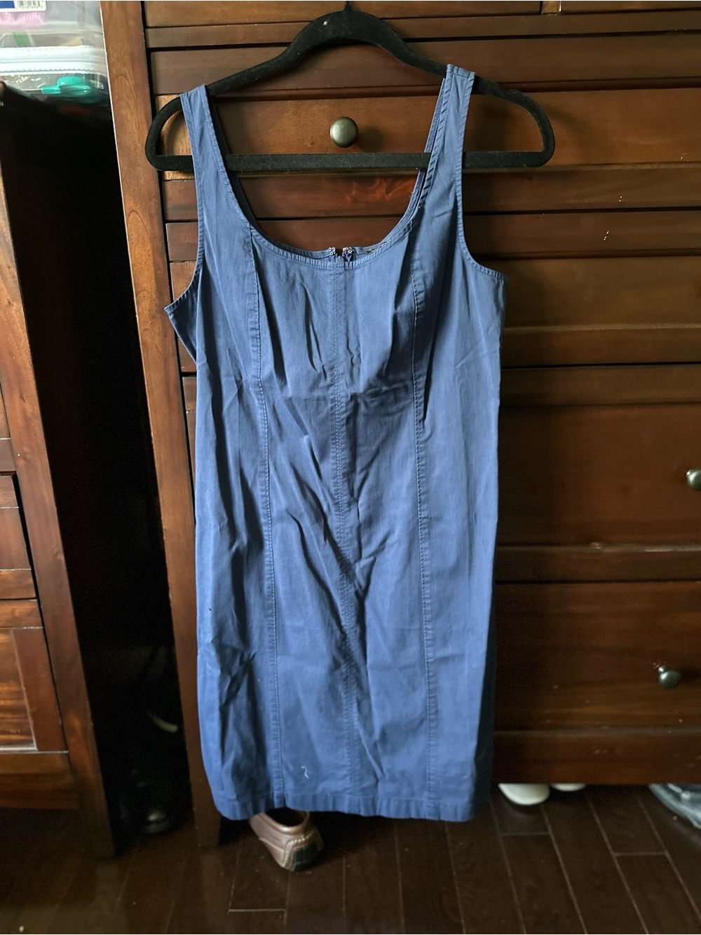 J. Crew Navy Sleeveless Shift Dress